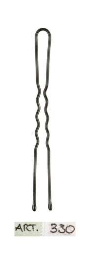 CT-12951_XanitaliaPro RECORD LIFE Haarnadeln Gewellt - Schwarz & PVC-Schachteln zu 250 g