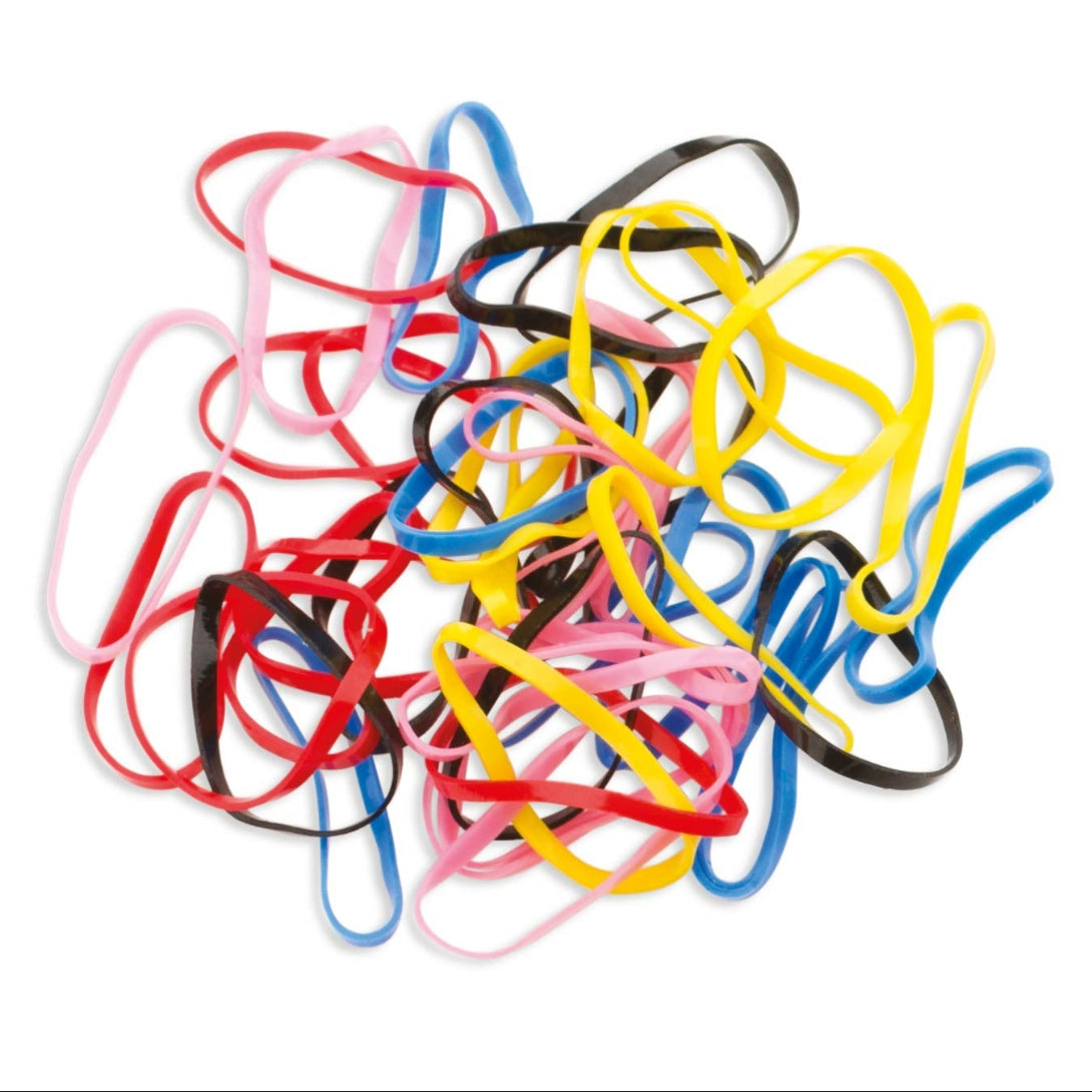 CT-12987_XanitaliaPro Multicolor Gummihaarband, Groß 40 Stück