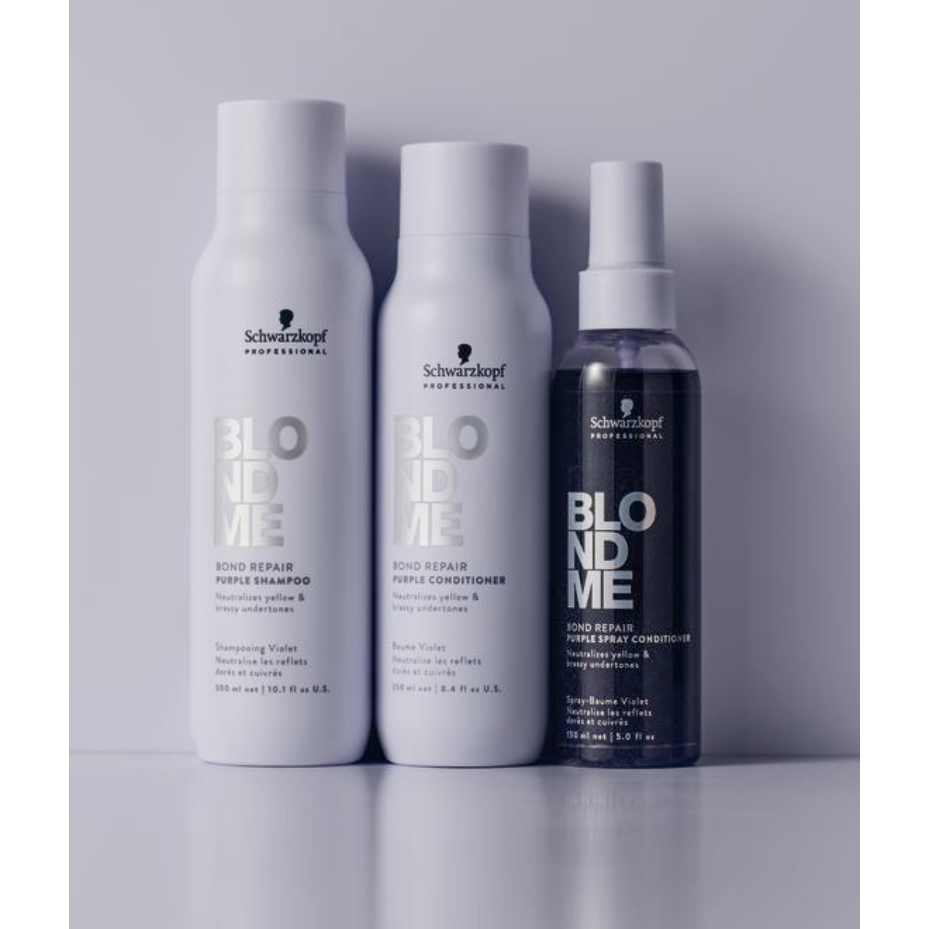 CT-17610_Schwarzkopf Professional BLONDME Bond Repair Lila Spray Conditioner - 150 ml