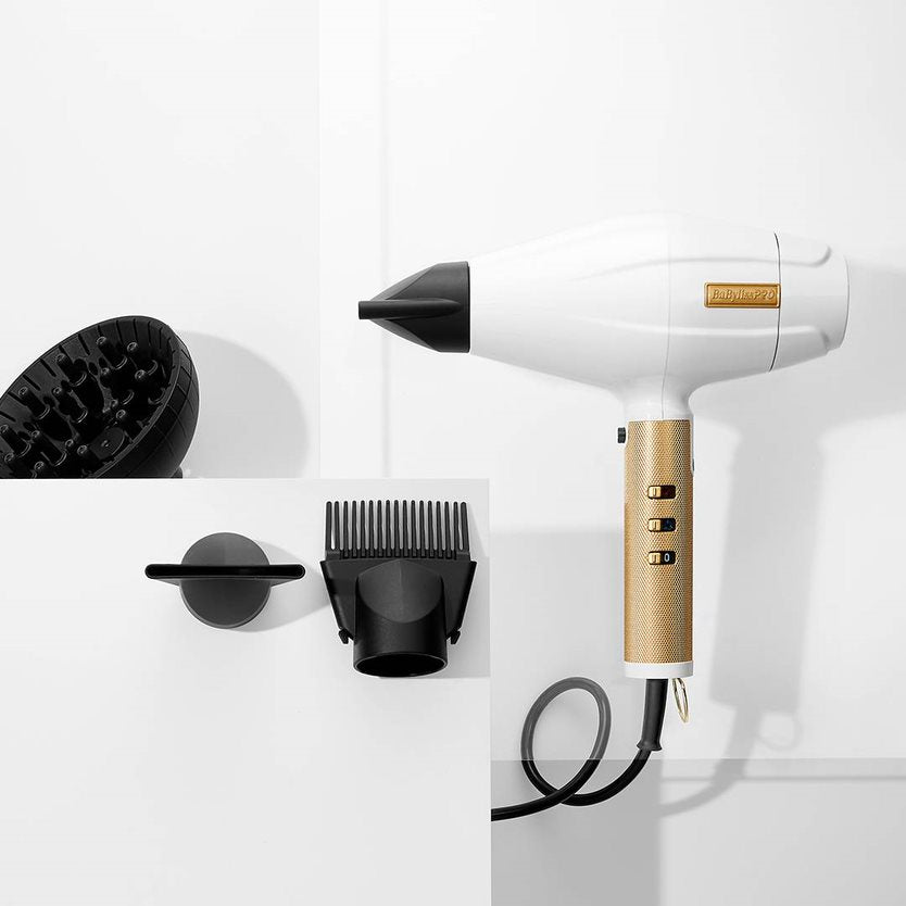 BabylissPro WHITEFX 2200 W Digital Dryer 4Artists