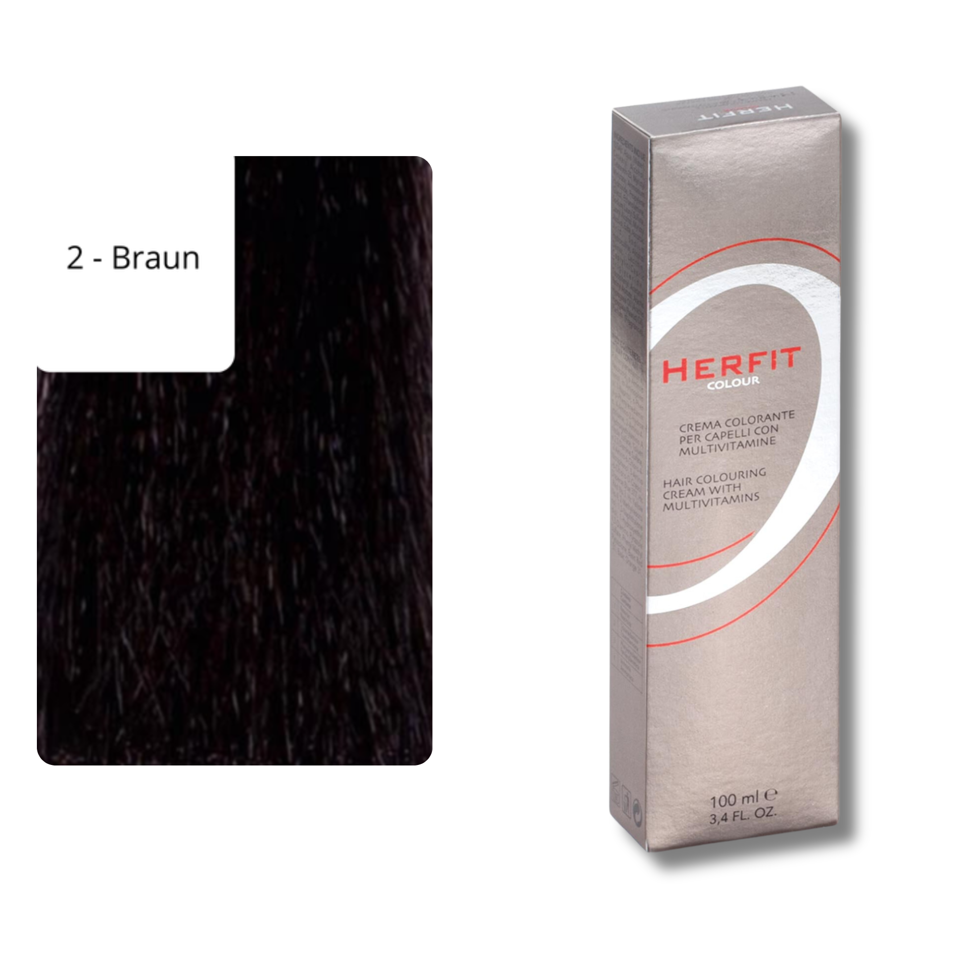 CT-14533.1_Xanitaliapro Haarfärbe-Creme mit Multi-Vitaminen - 100ml - 2 Braun
