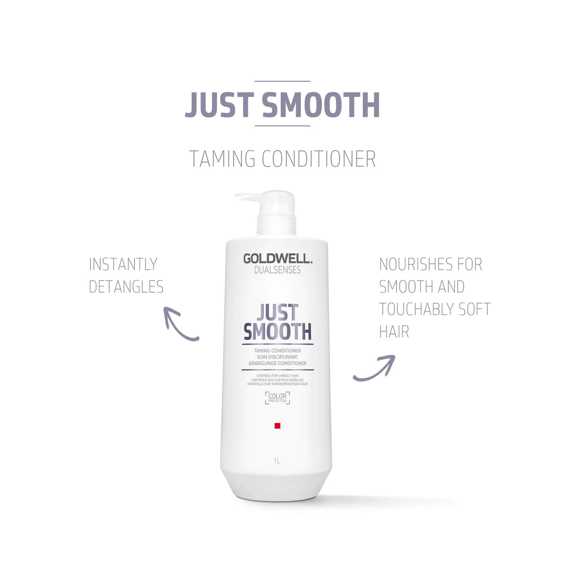 CT-10262_Goldwell Dualsenses Just Smooth Bändigungs Conditioner - 1000 ml