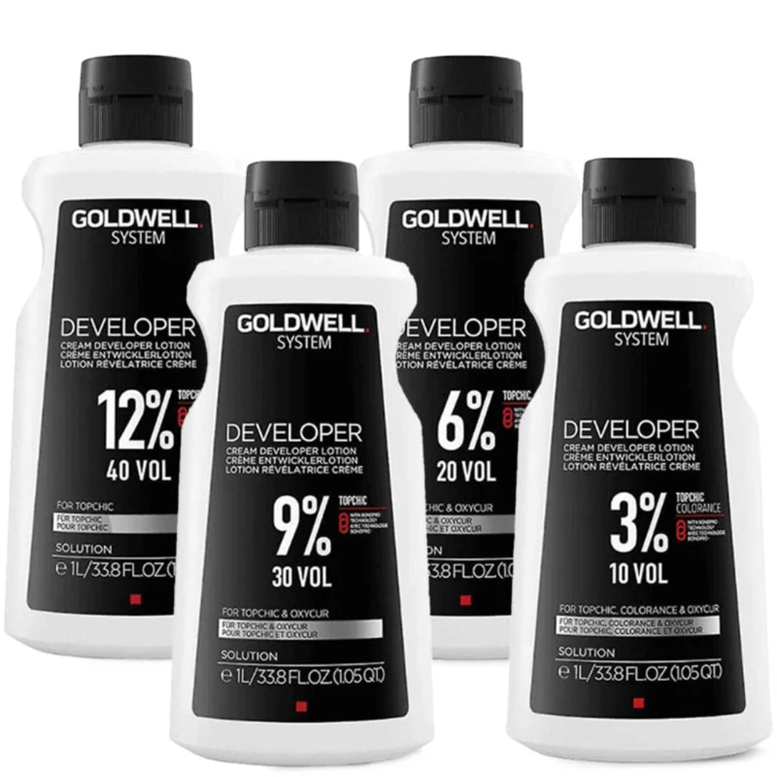 Goldwell Topchic Permanent Hair Color Cream Developer Lotion