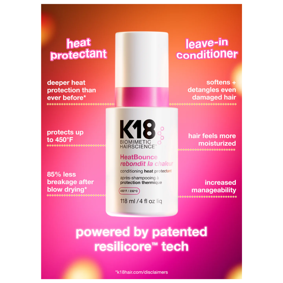 K18 HeatBounce Leave-In Heat Protectant