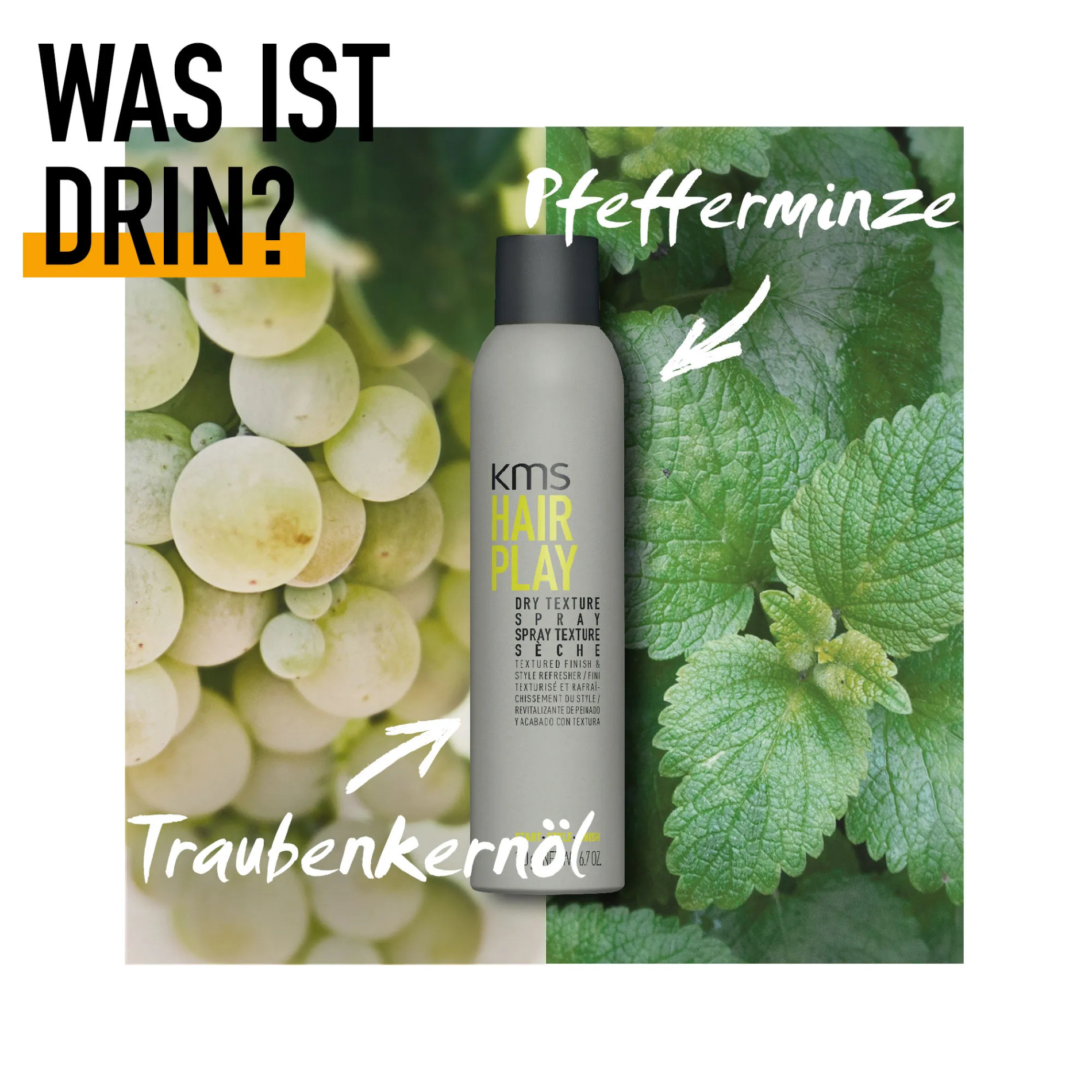 KMS HairPlay Dry Texture Spray für Style und Griffigkeit