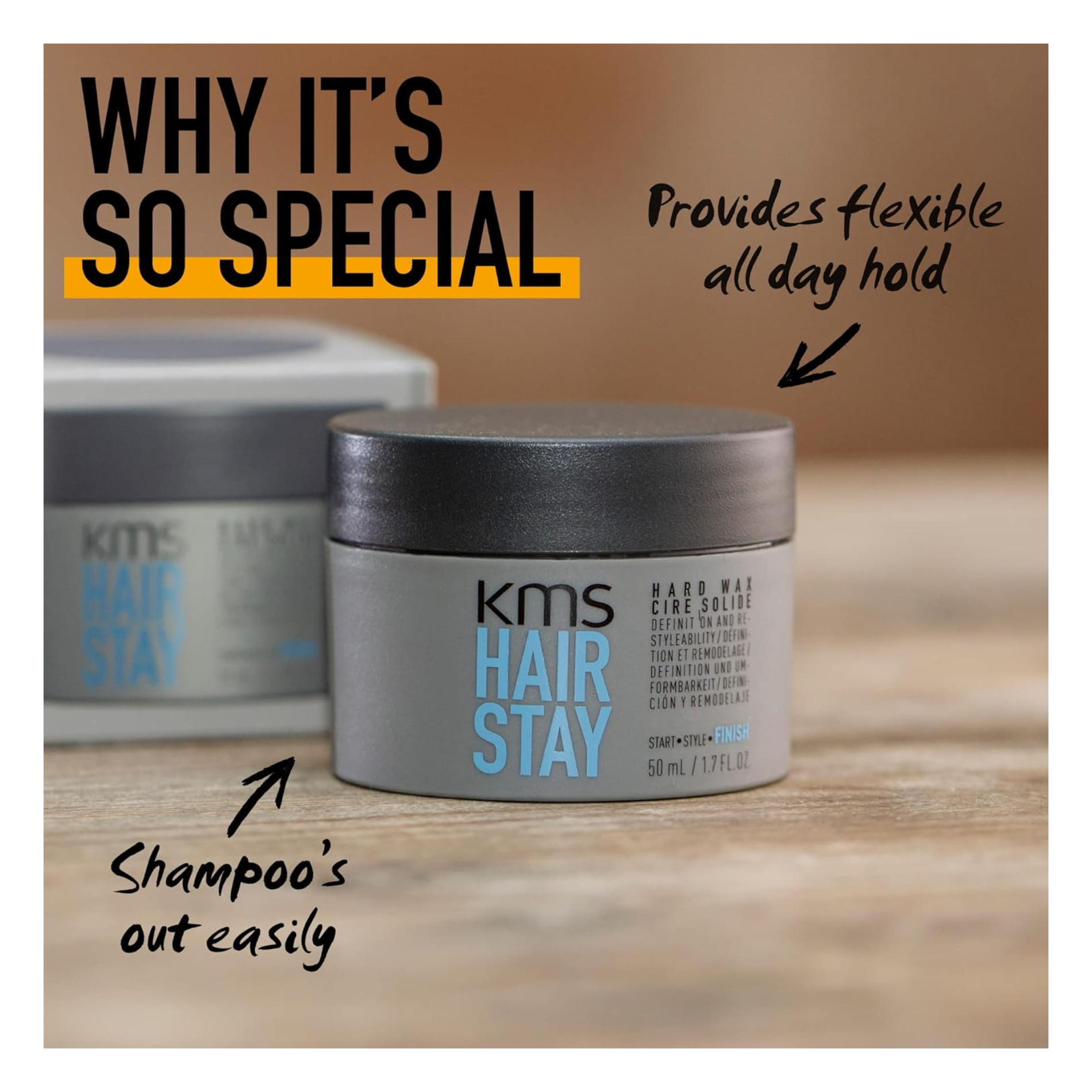 CT-17203_KMS Hair Stay Hard Wax - 50 ml