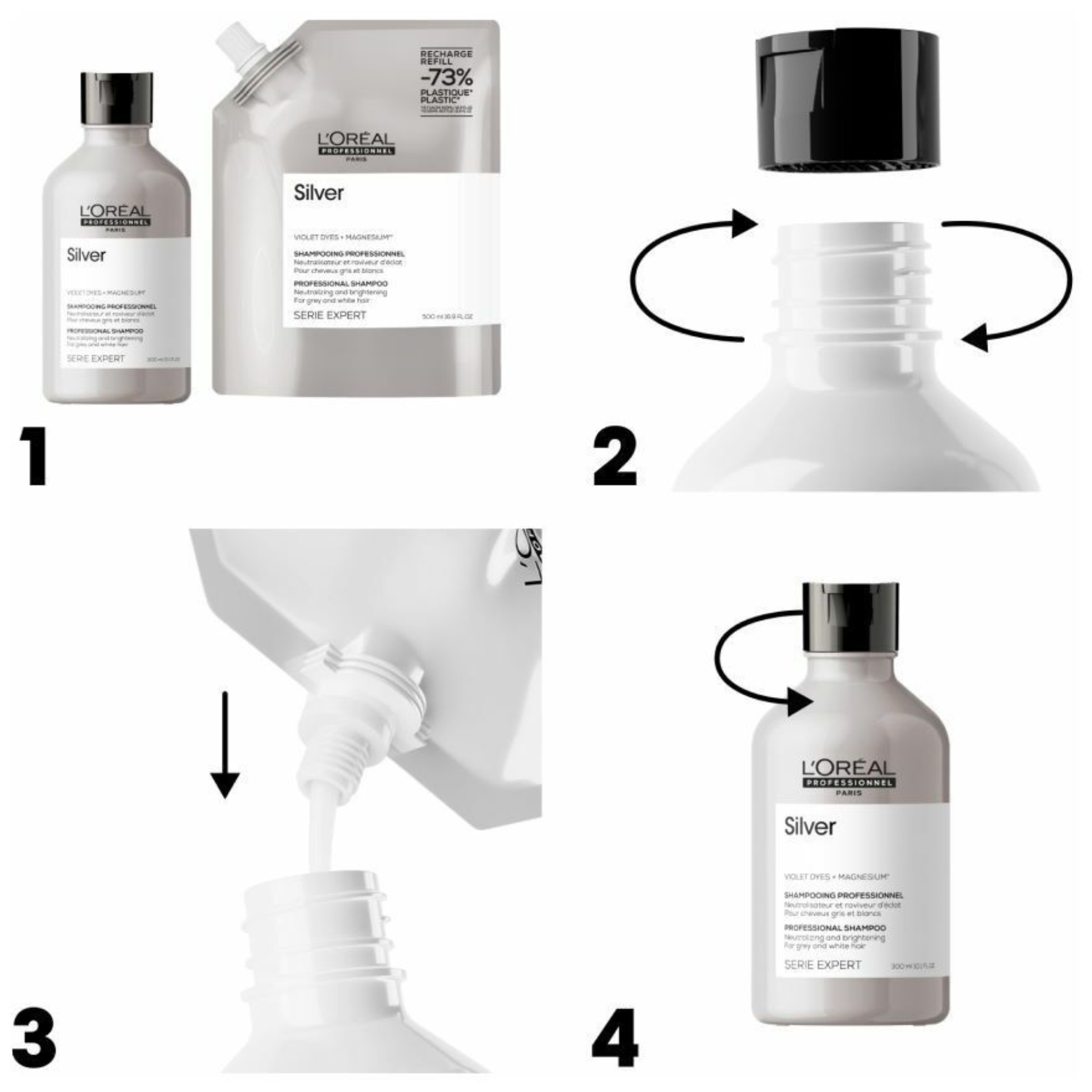 CT-17882_L'Oréal Professionnel Silver Shampoo Refill - 500 ml