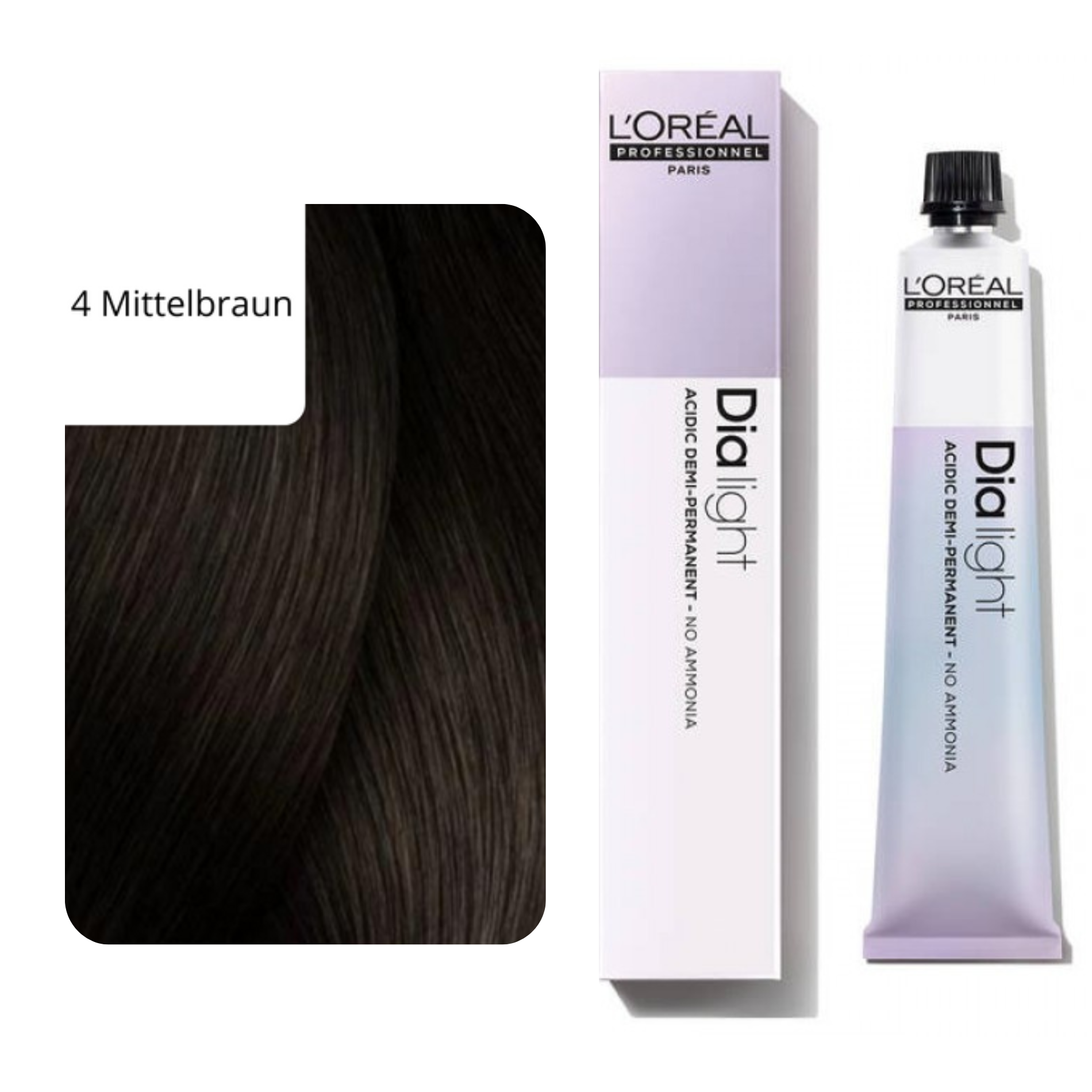 CT-10098_L'Oréal Professionnel Dialight Haartönung 4 Mittelbraun 50 ml