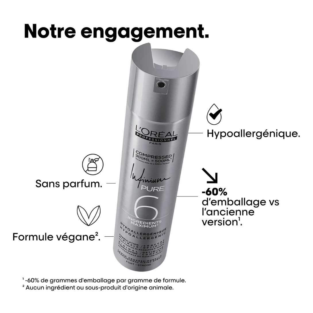 L'Oréal Professionnel Infinium Pure 6 Strong Haarspray 500 ml