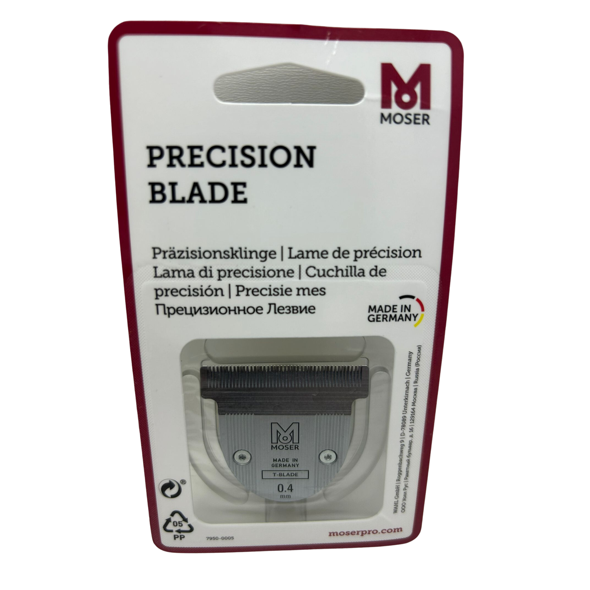 CT-10599_Moser T-Blade Precision Blade - 0,4 mm