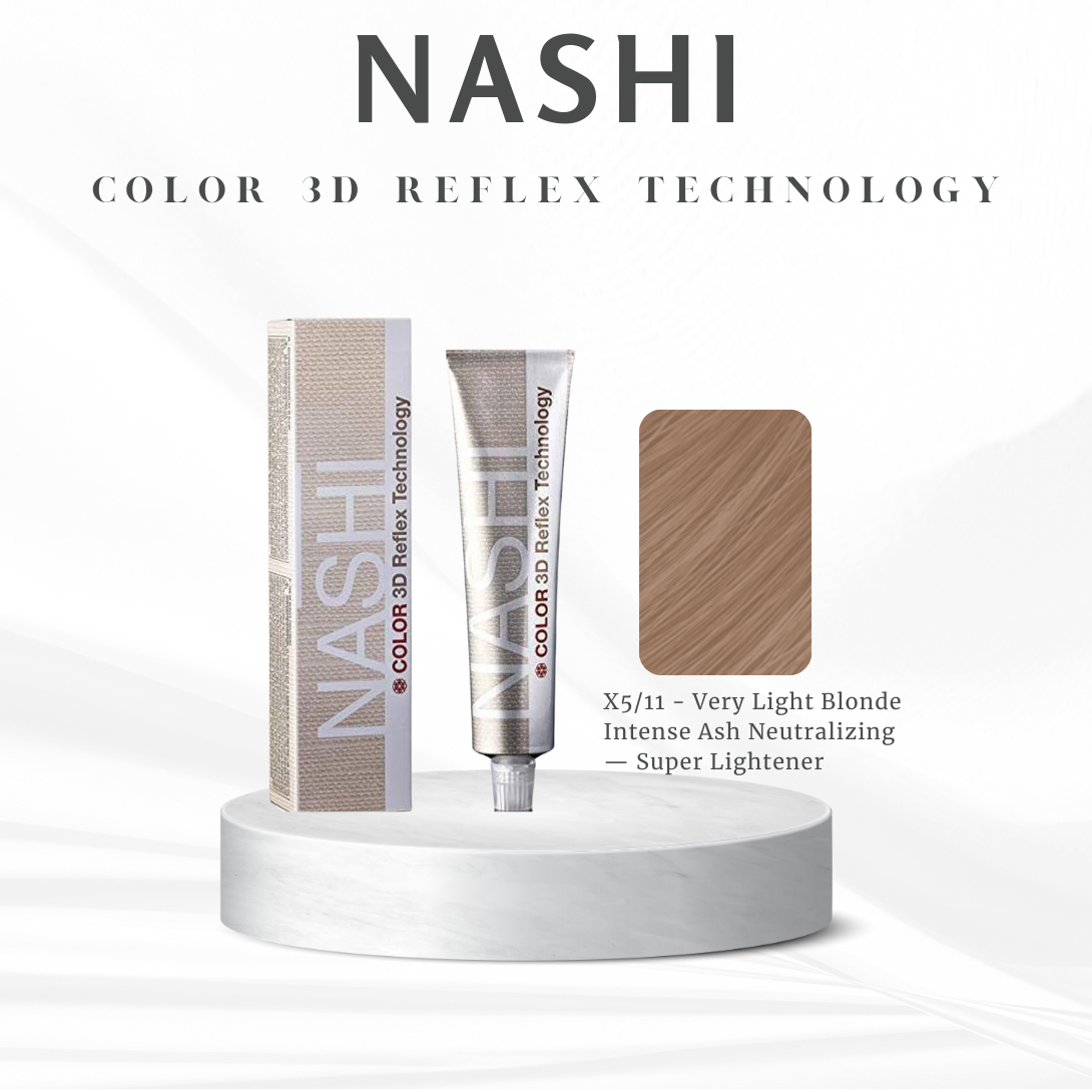 CT-18015.96_Nashi Color 3D Reflex Technology Haarfarbe -X5/11 - Sehr helles Blond, intensiv asch neutralisierend