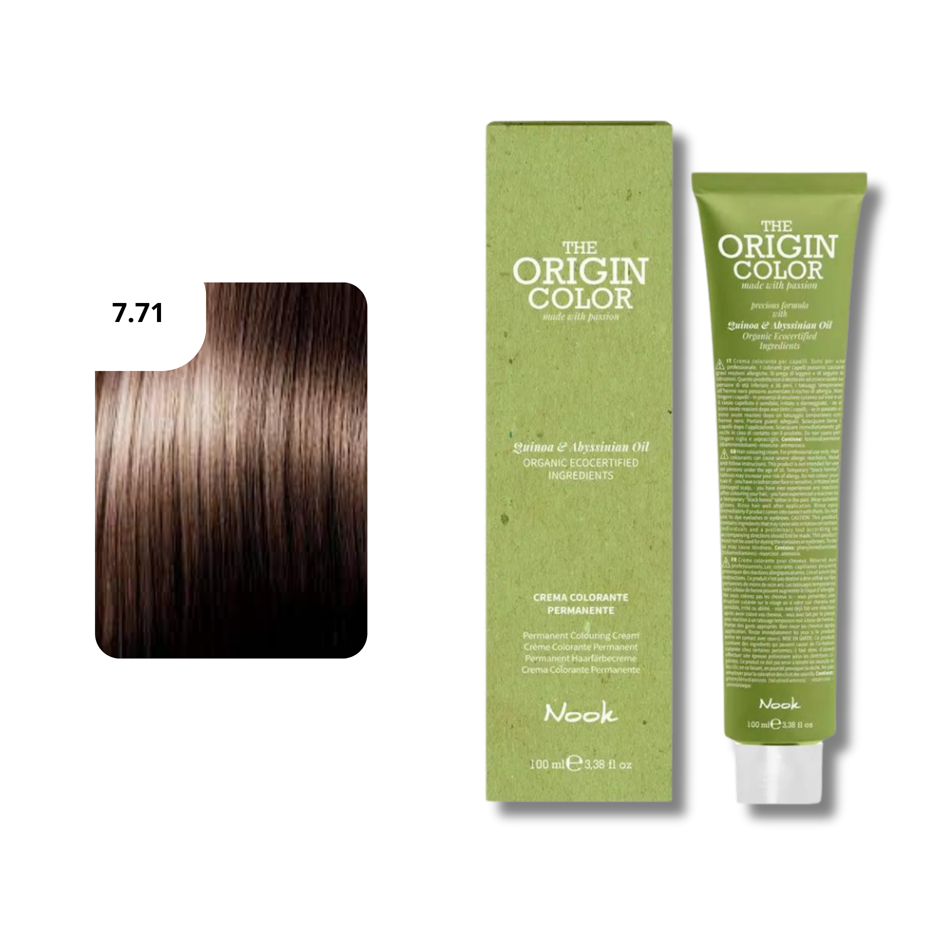CT-17464_Nook Origin Color Haarfarbe 7.71 Blonde Augenbraue Iris 100 ml