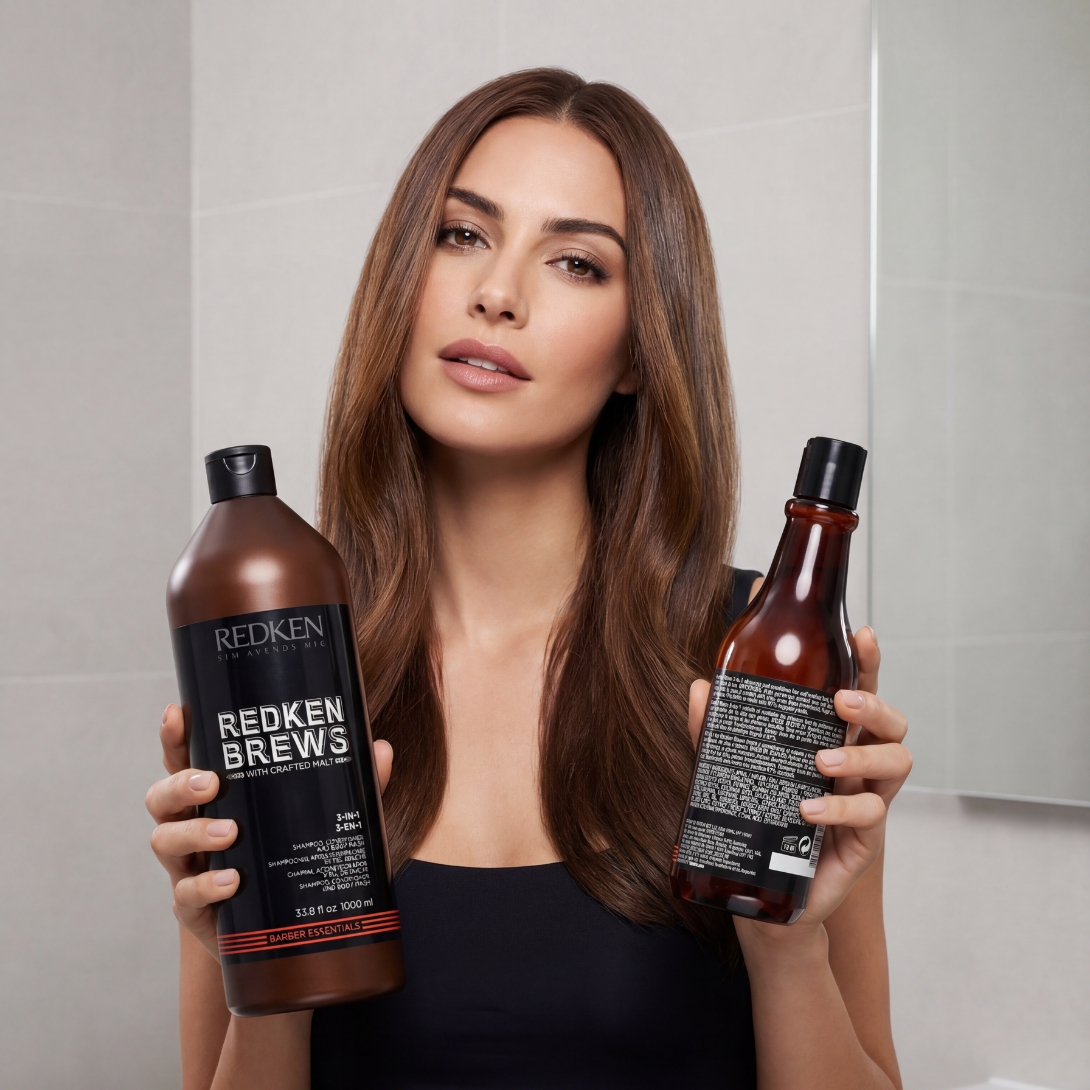 Redken Brews 3 in 1 Shampoo, Conditioner And Body Wash
