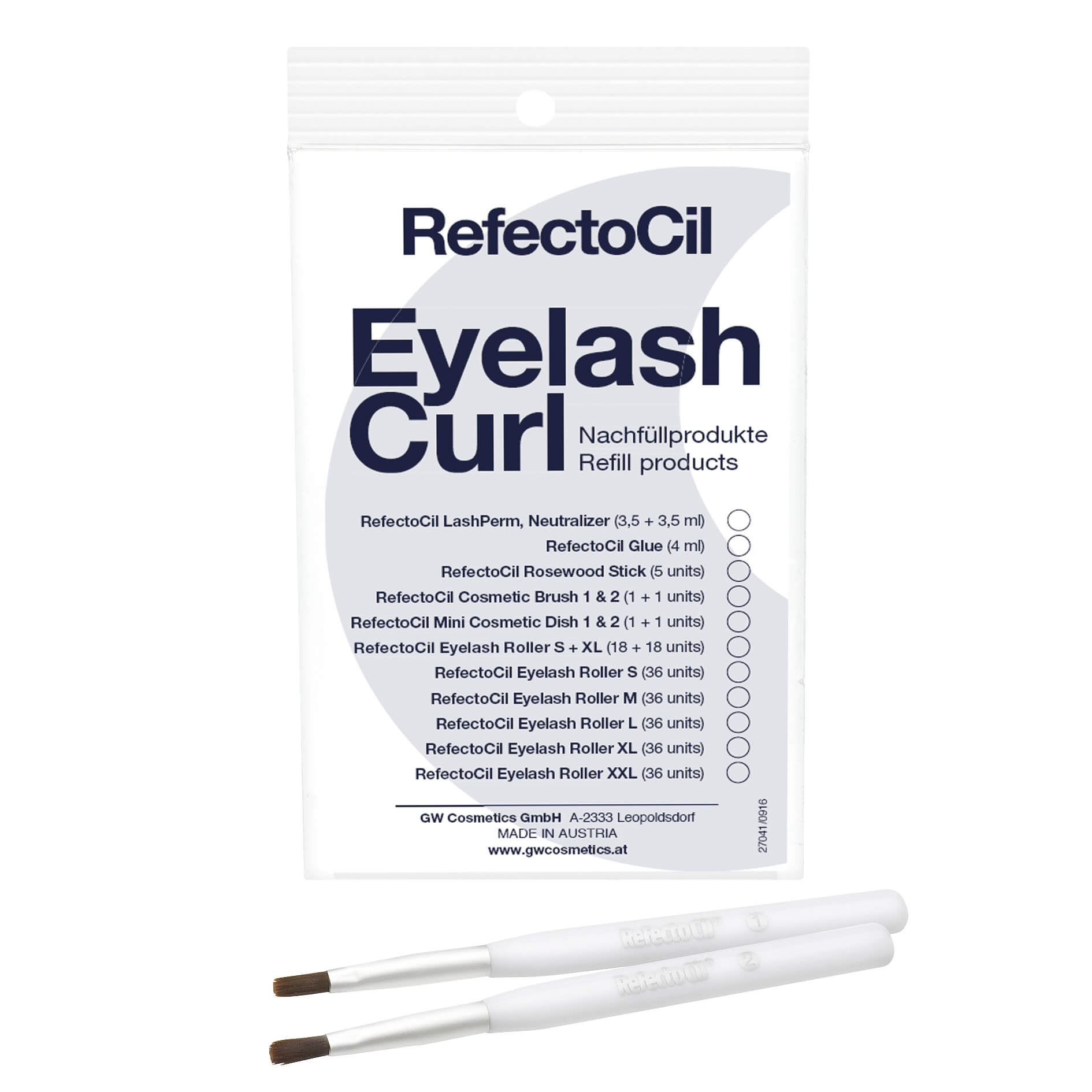 CT-12513_RefectoCil Cosmetic Brush 1 & 2 (Set brush 1 & brush 2)