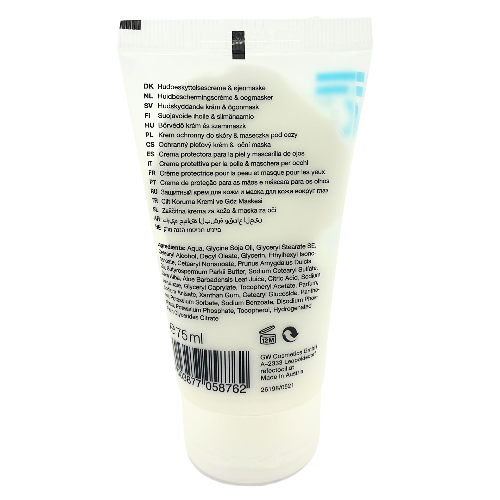 CT-16749_RefectoCil Hautschutzcreme Augenmaske Skin Protection Cream - 75 ml