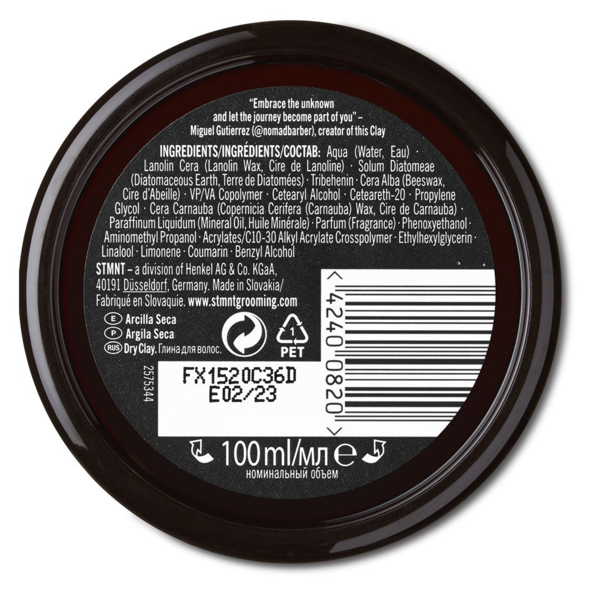 CT-14668_STMNT Grooming Goods Dry Clay 100ml
