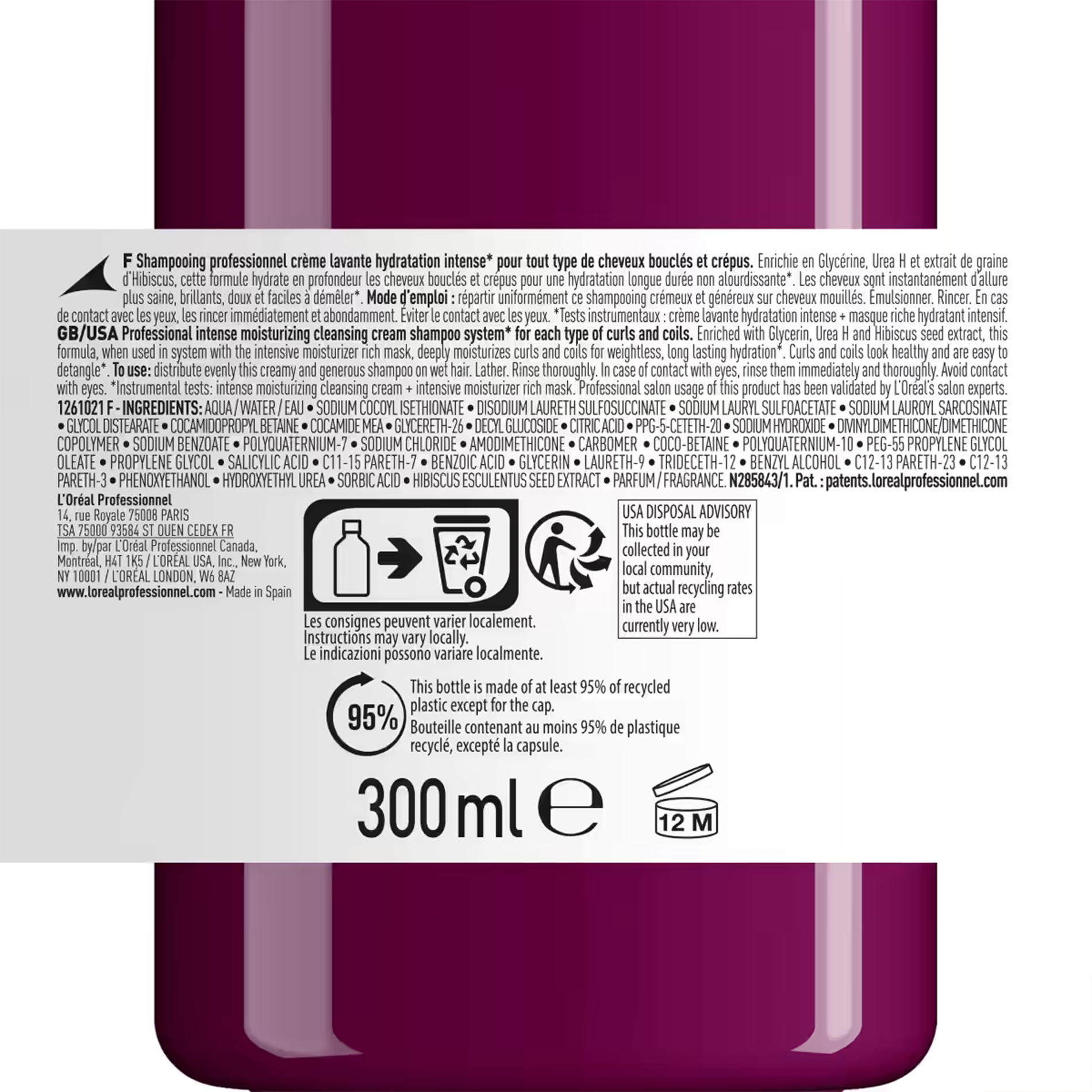L'Oréal Professionnel Série Expert Curl Expression Moisture Shampoo 300 ml