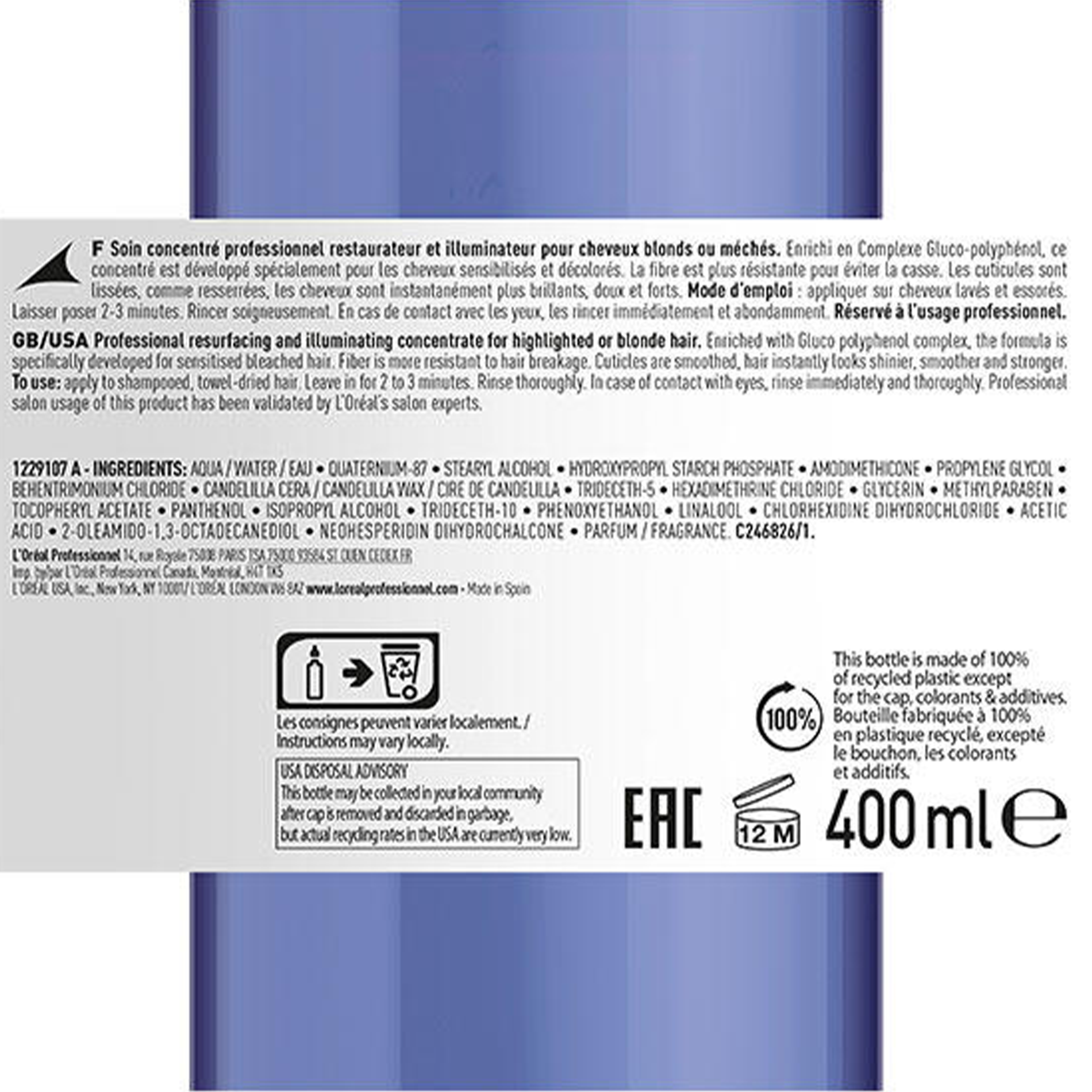 CT-14240_L'Oréal Professional Blondifier Konzentrat-Behandlung 400ml