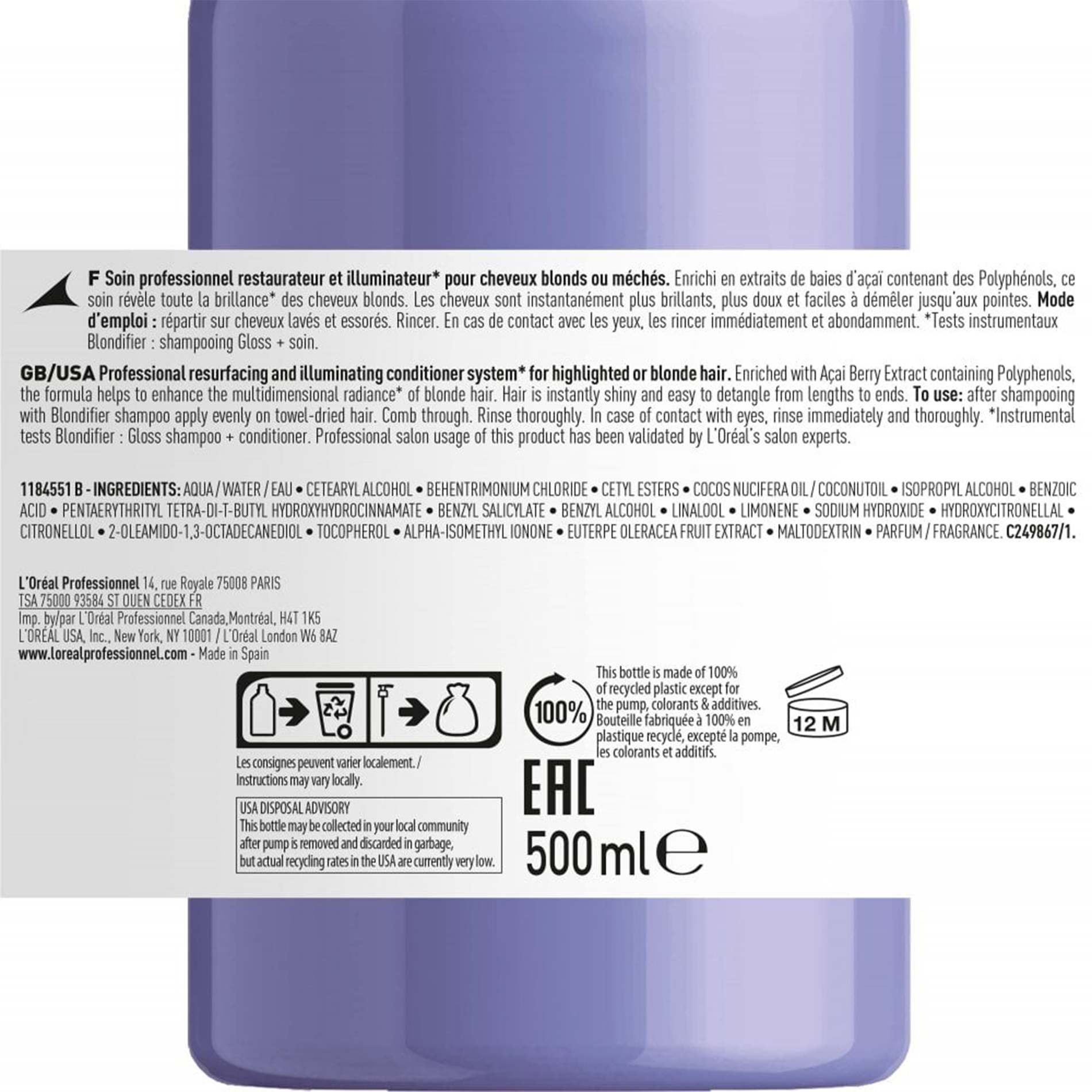 CT-14229_L'Oréal Professionnel Serie Expert Blondifier Conditioner 200ml