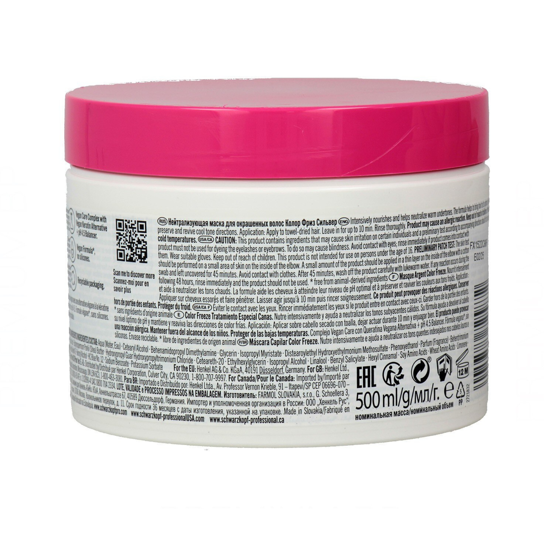 CT-14278_Schwarzkopf Professional BC Bonacure Color Freeze Silver Treatment - 500 ml