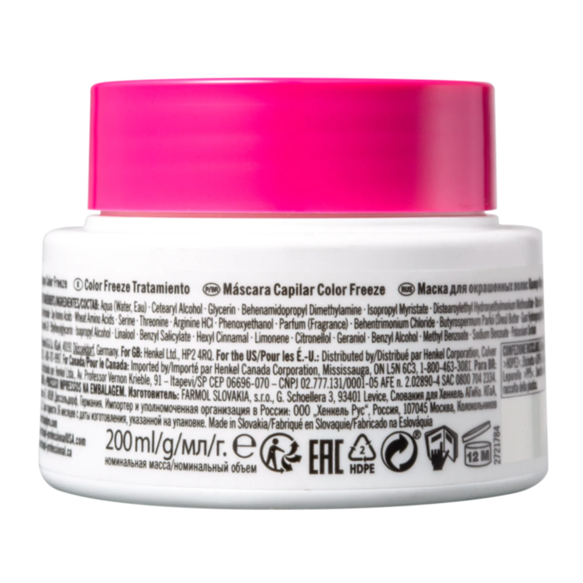 CT-14277_Schwarzkopf Professional BC Bonacure Color Freeze Treatment - 200 ml