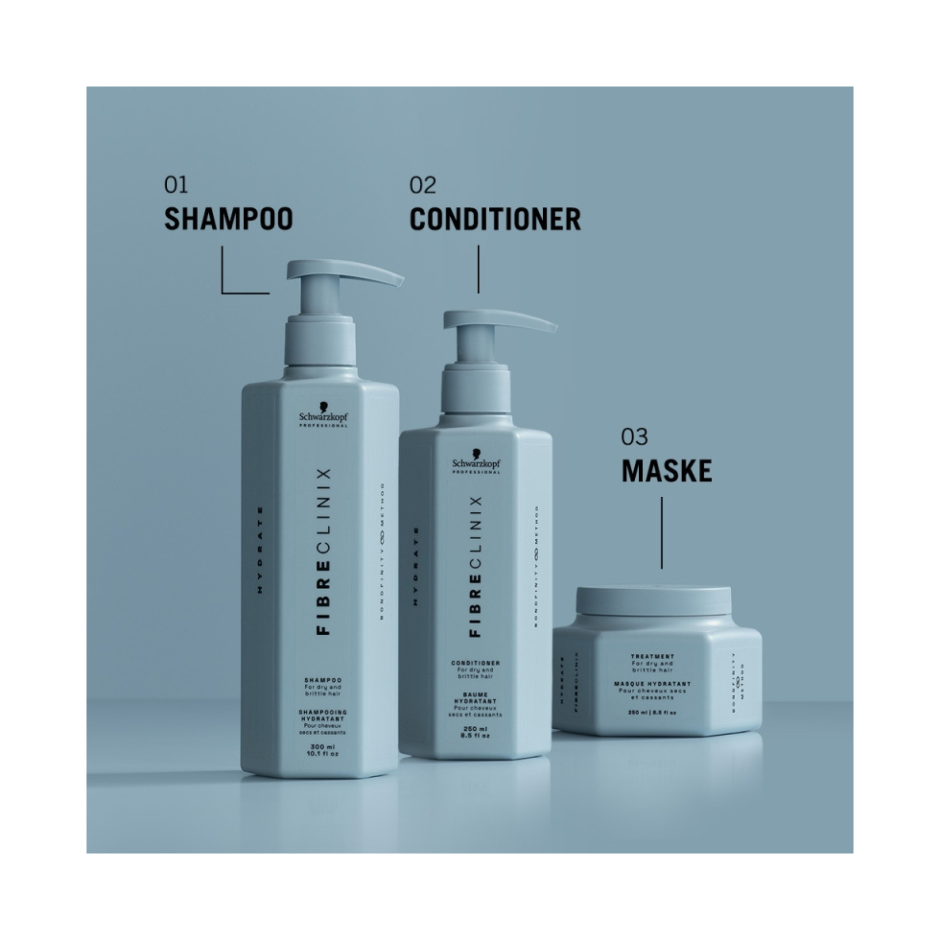 CT-12535_Schwarzkopf Professional FIBRE CLINIX Hydrate Spray-Spülung - 200 ml