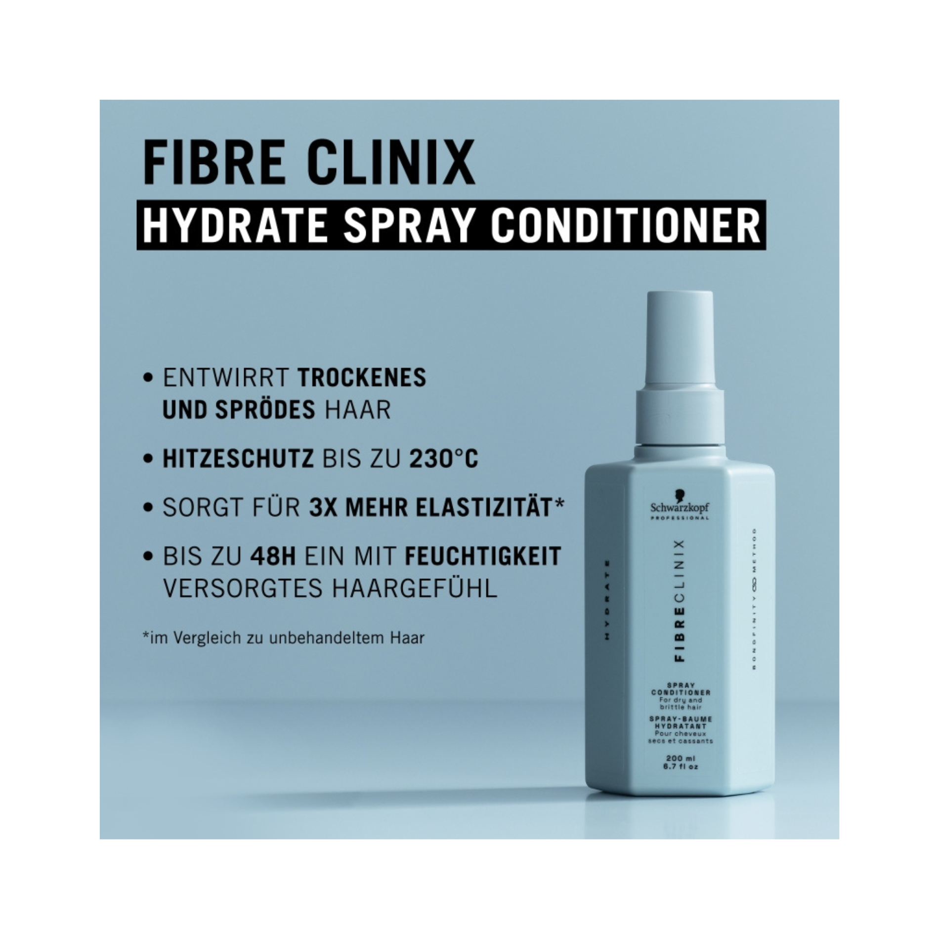 CT-12535_Schwarzkopf Professional FIBRE CLINIX Hydrate Spray-Spülung - 200 ml