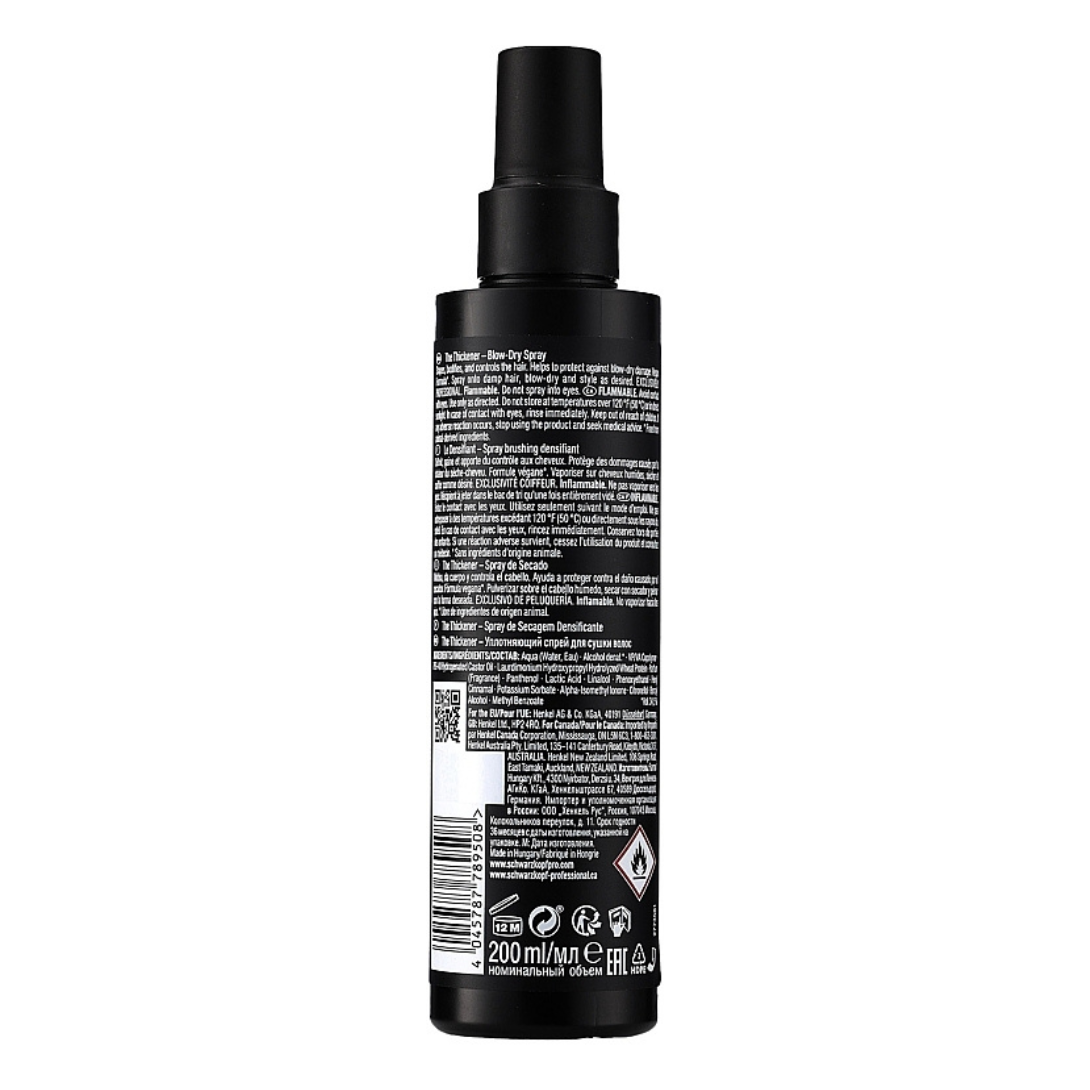 Schwarzkopf Professional SESSION LABEL The Thickener Blow Dry Spray
