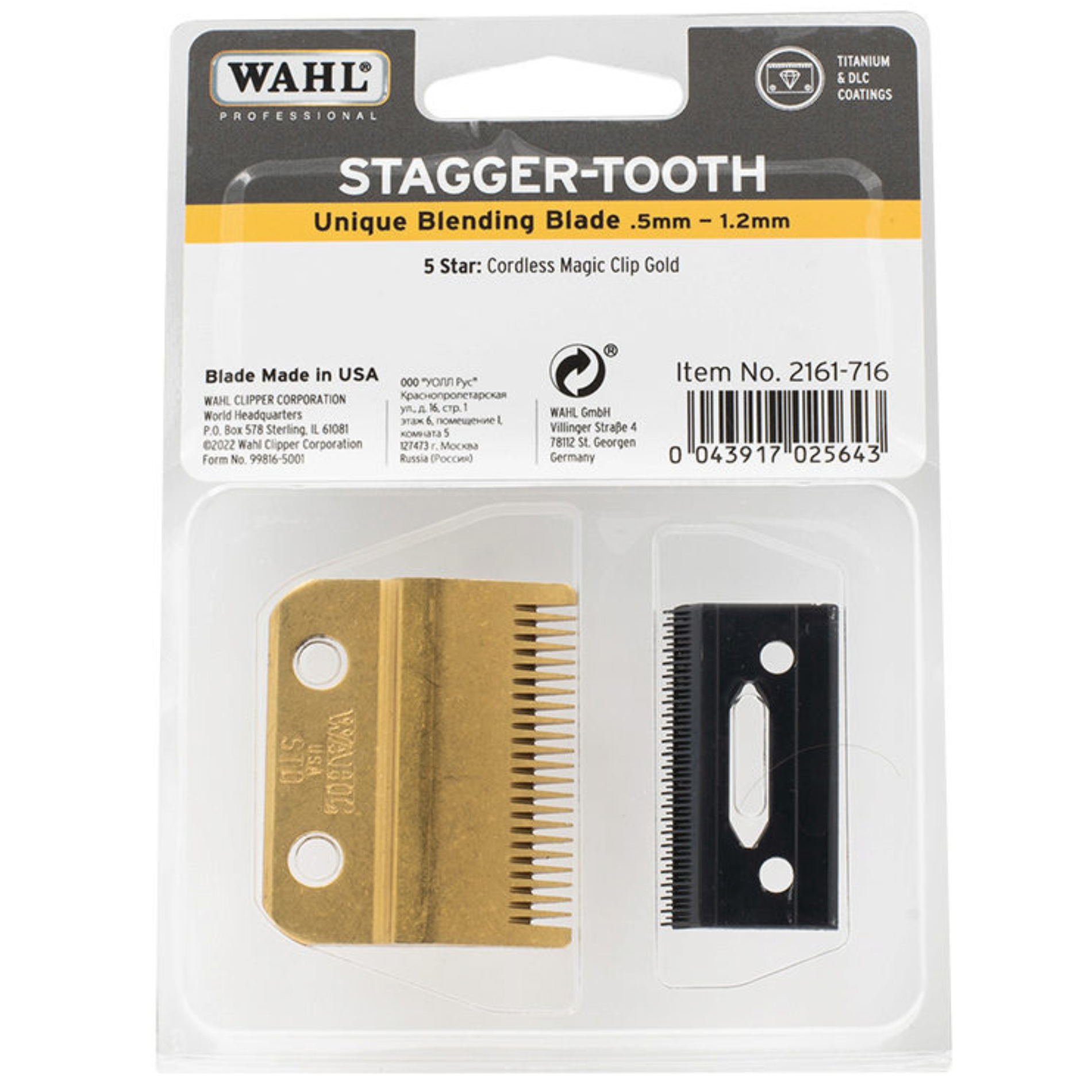 CT-16080_Wahl Stagger-Tooth Blade Cordless Magic Clip Gold - 0,5 - 1,2 mm