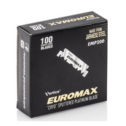 CT-17146_Vertice EUROMAX Einweg-Rasierklingen (100 Stück) – Platinum Coated, Single Edge