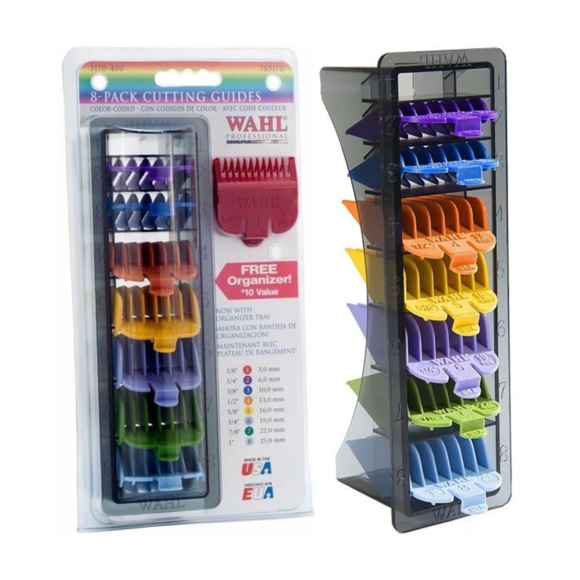 CT-16833_Wahl Plastikaufsteckkamm 3/6/10/13/16/19/22/25 mm