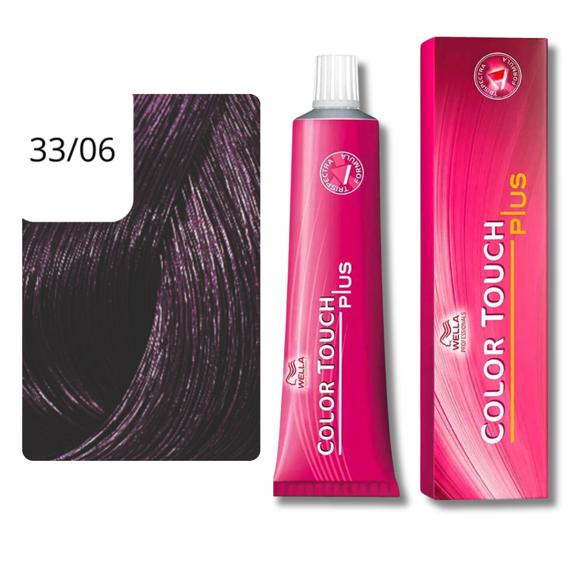 CT-10037_Wella Color Touch Plus Halbpermanent - 33/06 dunkelbraun intensiv natur-violett