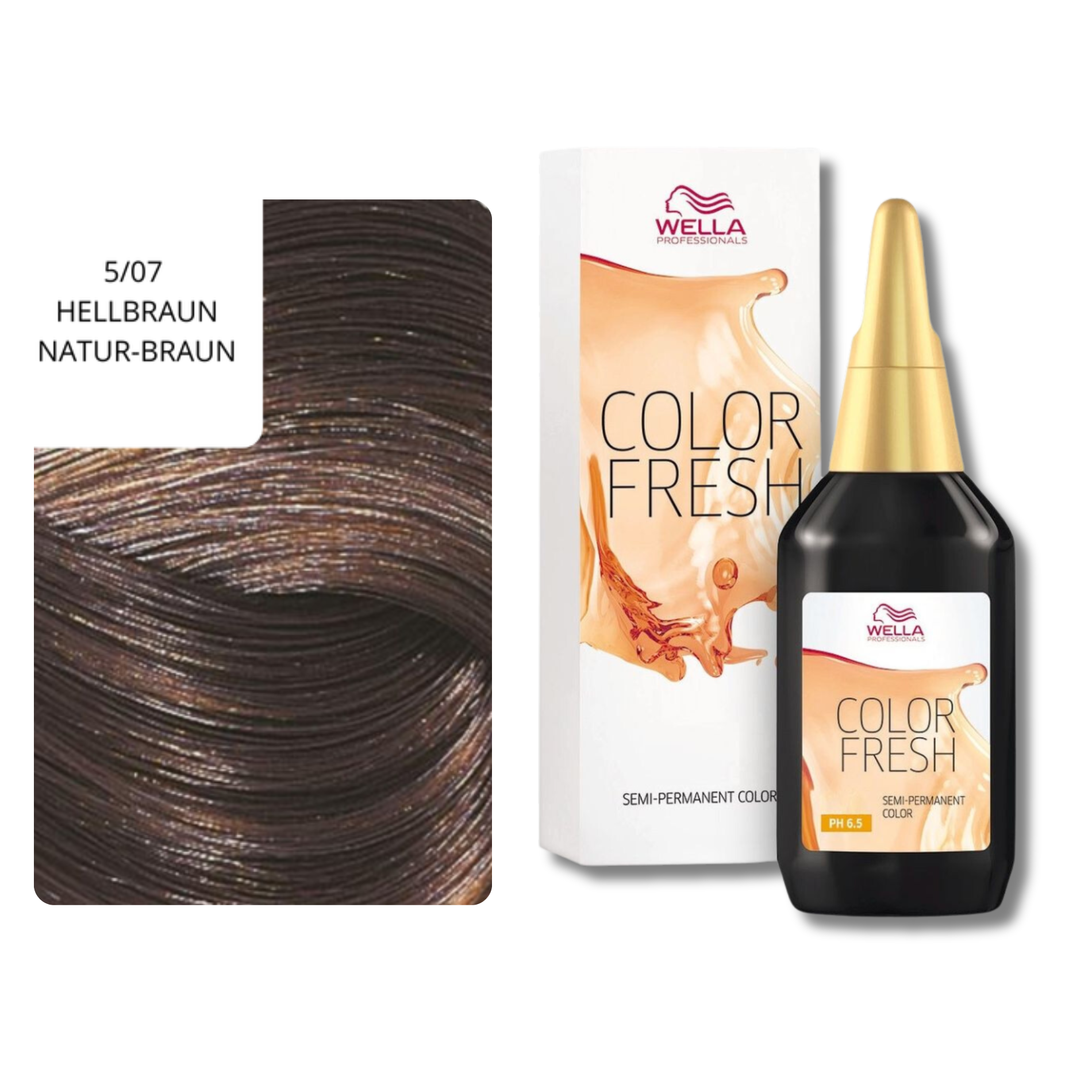 CT-10031.4_Wella Professionals Color Fresh Semi-permanent color - 75 ml - 5/07 HELLBRAUN NATUR-BRAUN