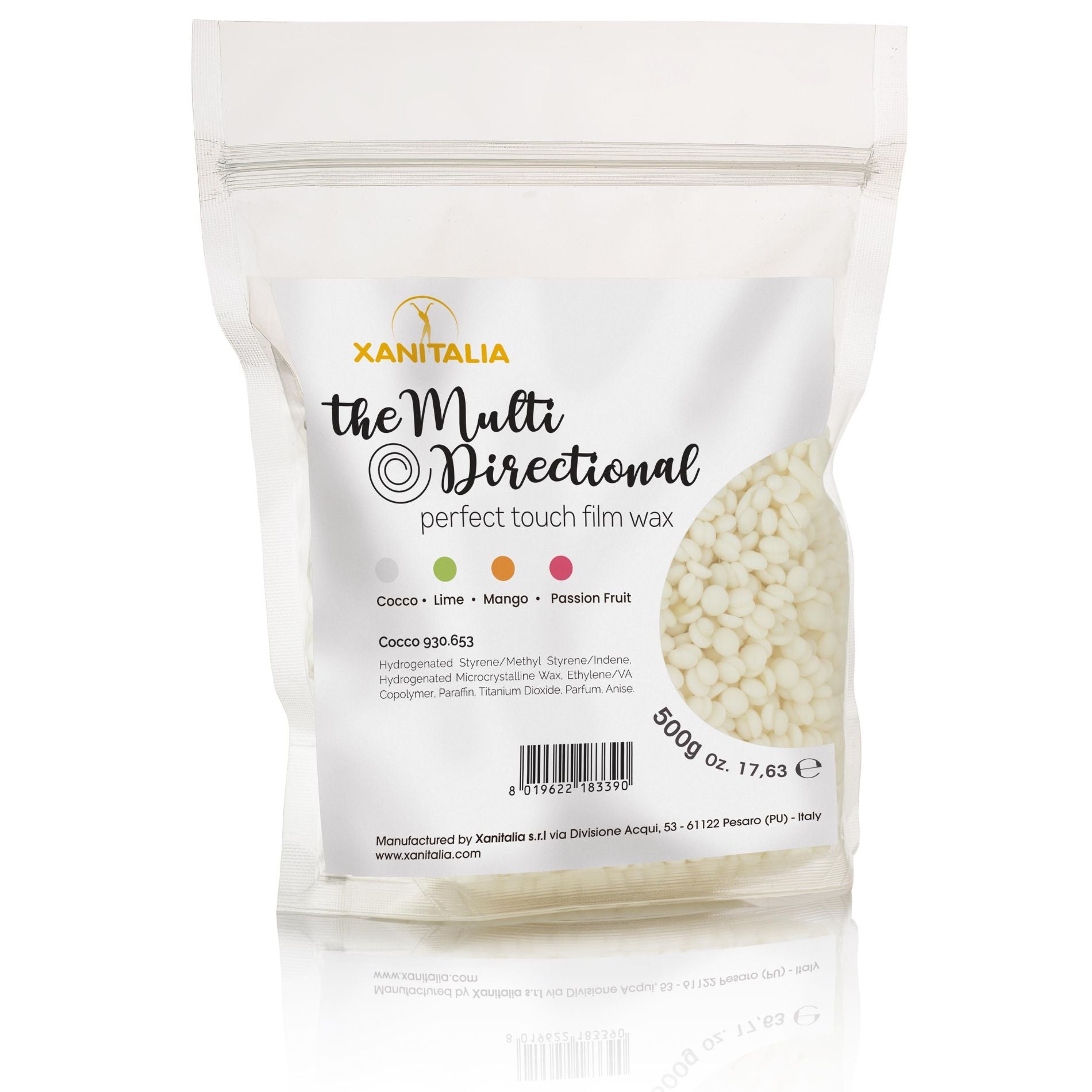 CT-14800.1_XANITALIAPRO THE MULTIDIRECTIONAL PERFECT TOUCH FILM WAX KOKOS 500g