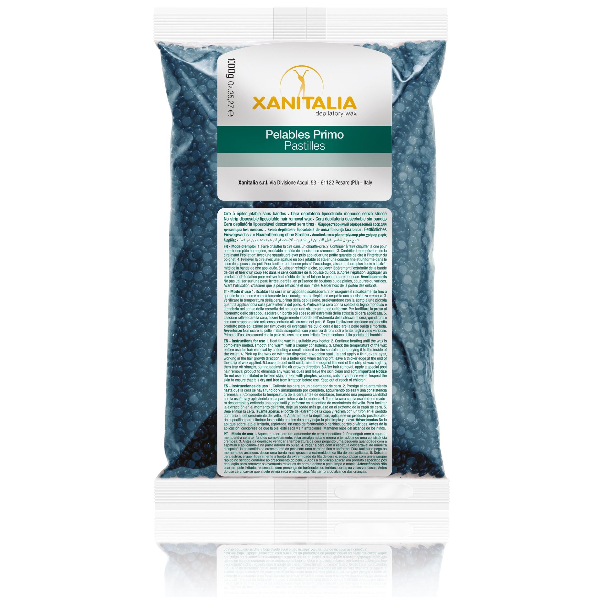 CT-14803.2_XanitaliaPro Film Wax Pelables Primo Brasilian System Packet Azulen 1000 g