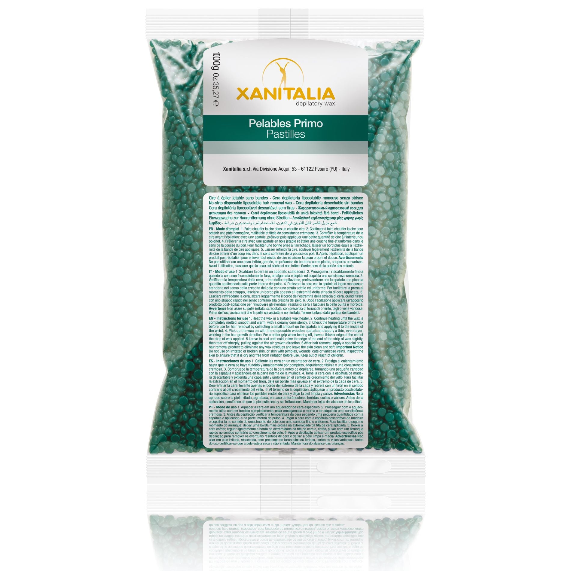CT-14803.1_XanitaliaPro Film Wax Pelables Primo Brasilian System Packet Chlorophyll 1000 g