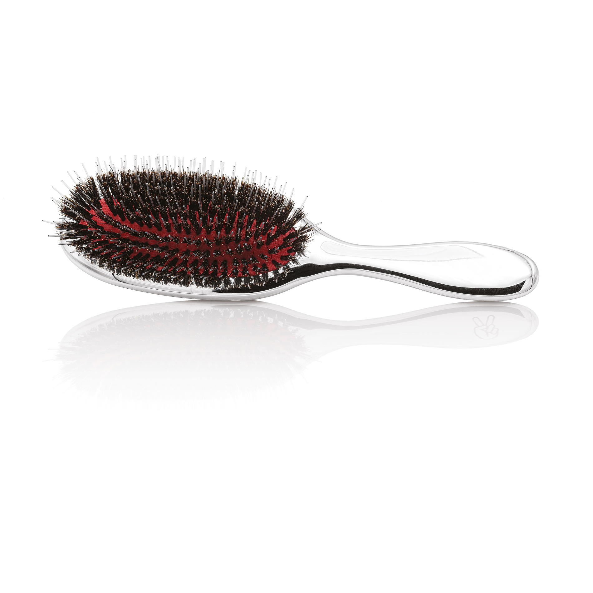 CT-17384_XanitaliaPro Extensionbu?rste mit Gemishten Borsten Natur/Nylon Silber