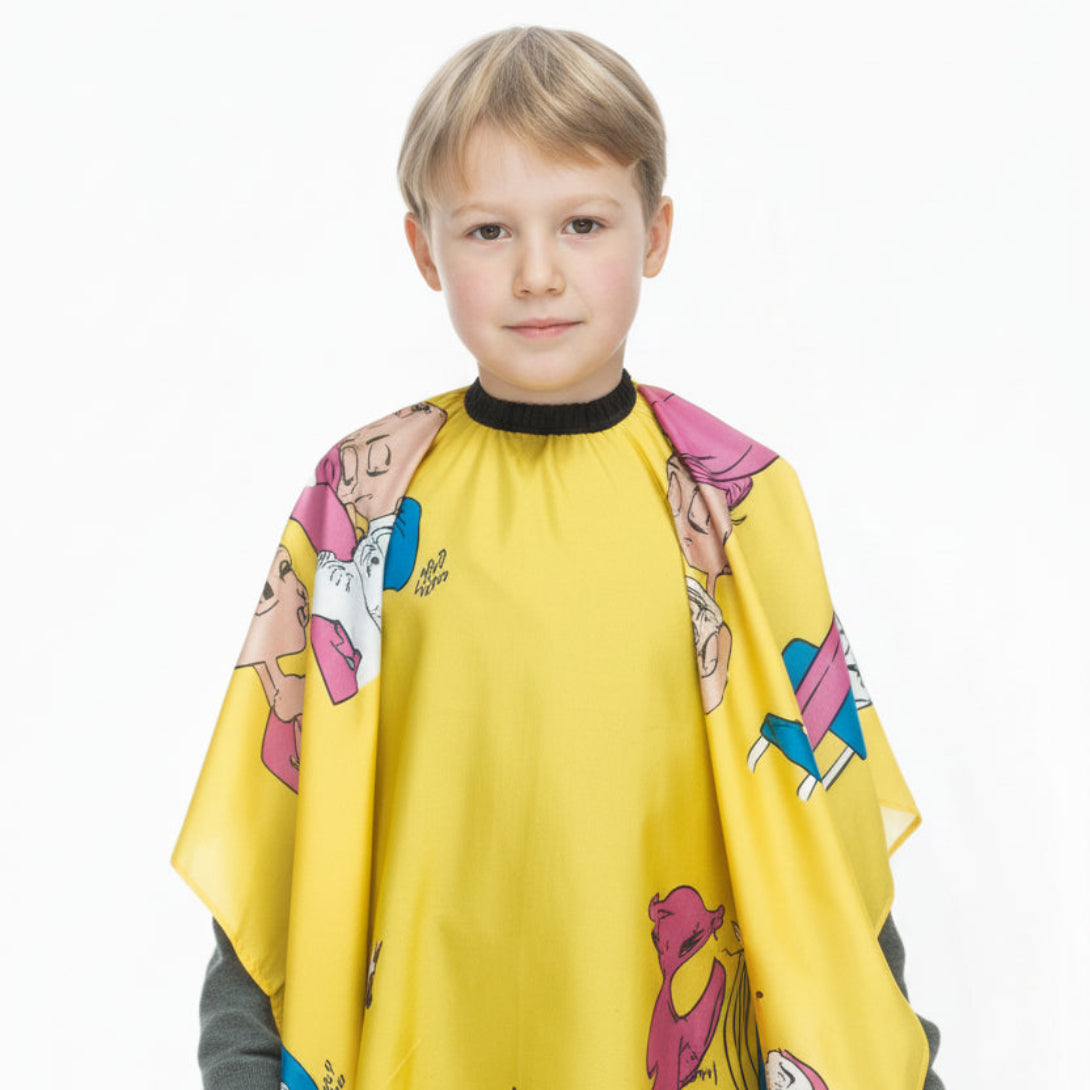 CT-12858_XanitaliaPro Friseurumhang Für Kinder Gelb