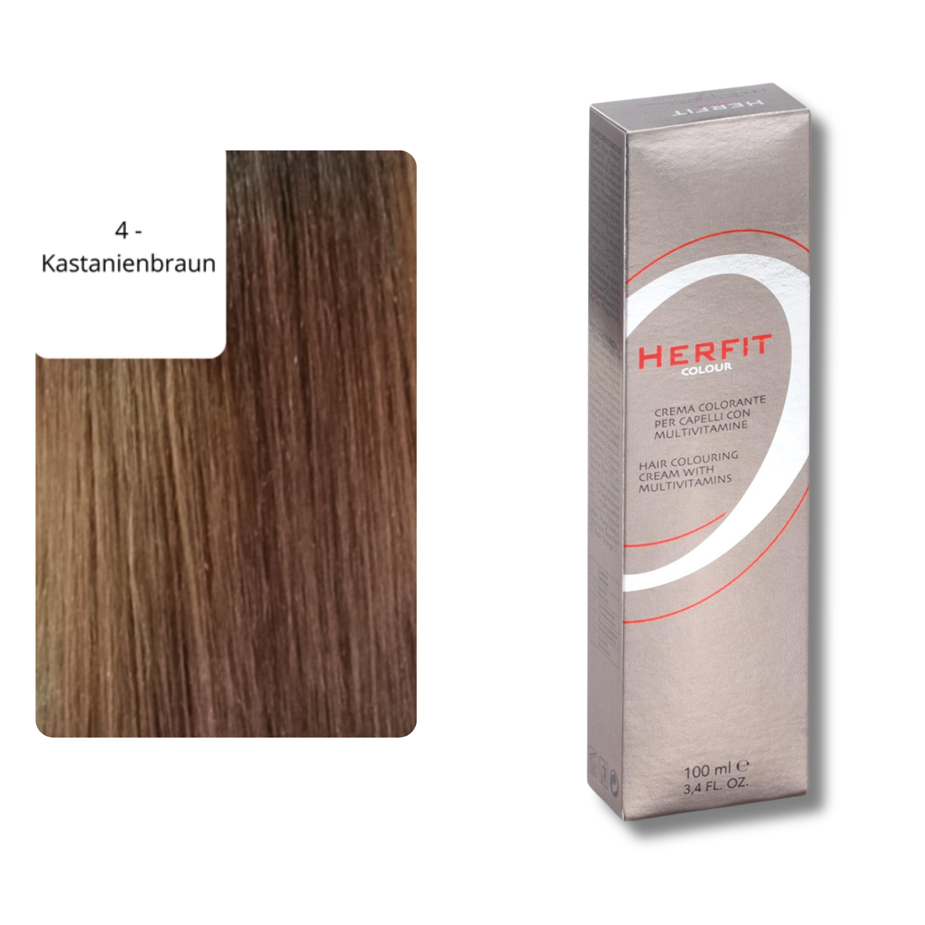 CT-14533.3_Xanitaliapro Haarfärbe-Creme mit Multi-Vitaminen - 100ml - 4 Kastanienbraun